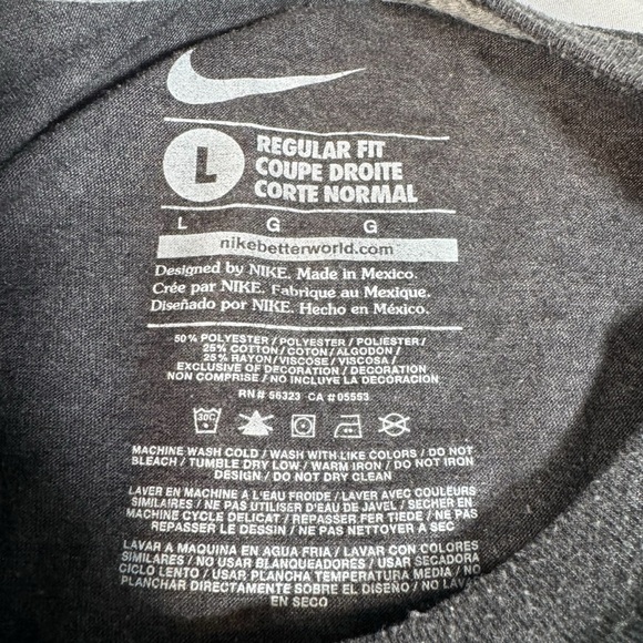 Nike Milwaukee Brewers Shirt Adult Large Gray Regular Fit Baseball Crew Short Sl - Picture 5 of 7